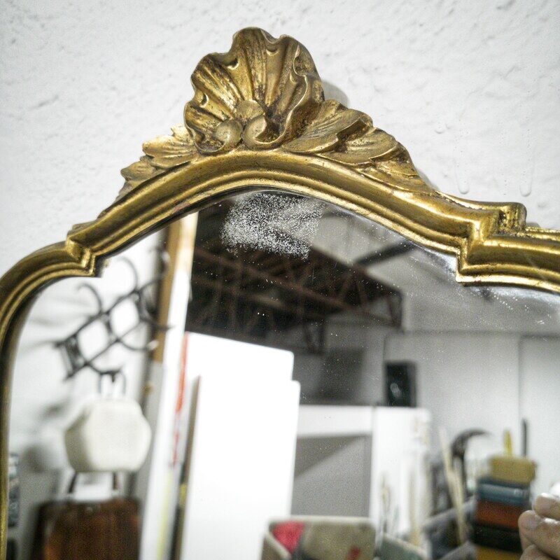 Baroque gilded mirror 53x35cm