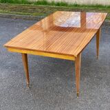 Table à manger scandinave extensible bois et palissandre laquée 250cm