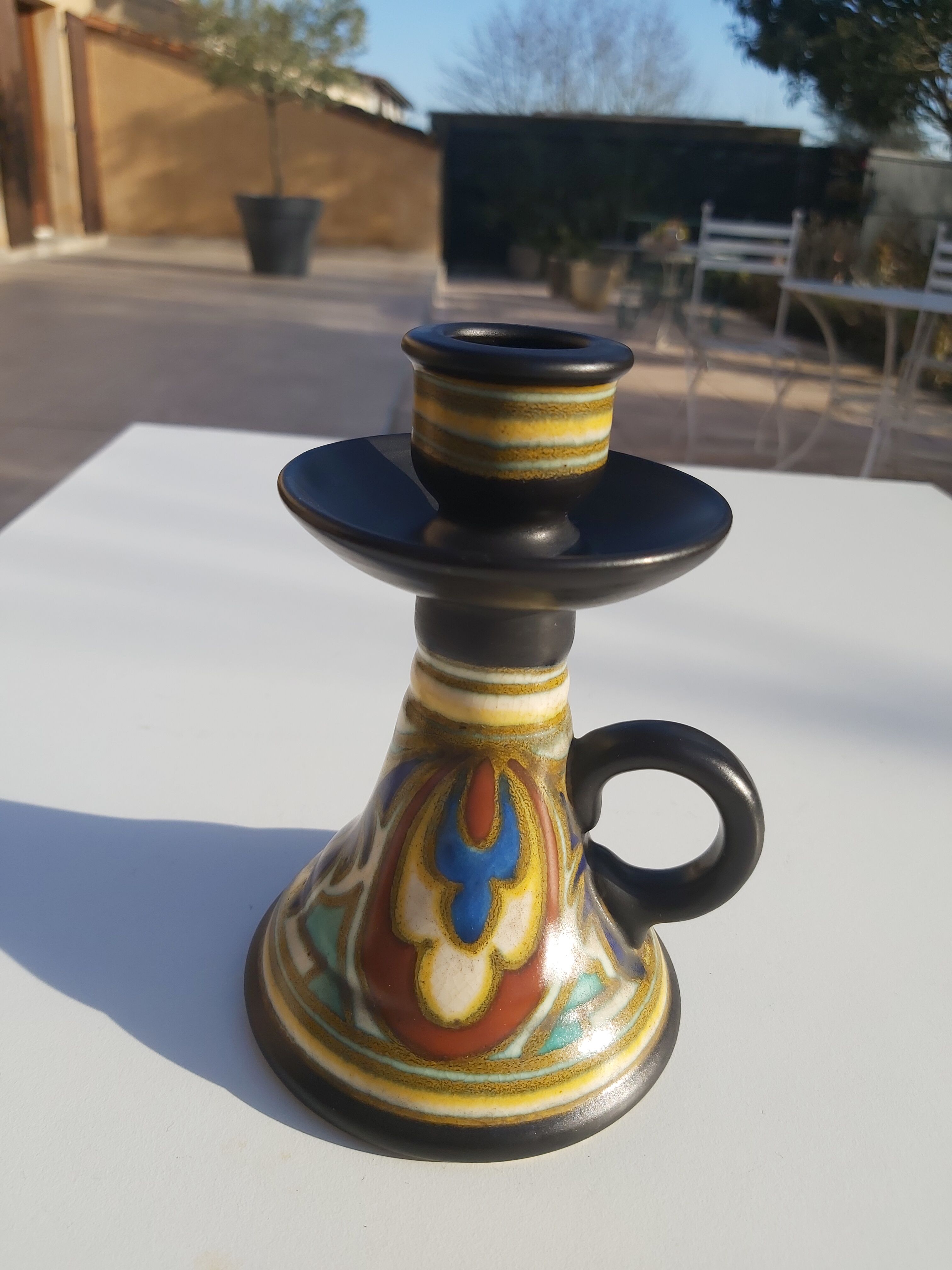 Gouda Holland Earthenware Candle holder