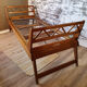folding bed wood, daybed, solid oak, vintage, 50s