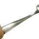 Sugar spoon, Art Deco, silver-plated brass, Sweden, 1950s.