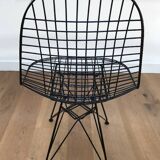 Set of 4 vintage black Eames chairs