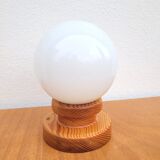 Revised 80s pine ball wall lamp