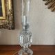 Desk lamp. Crystal, glass, hand engraving.