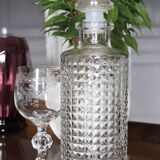 Carafe en verre pointes de diamants