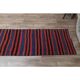 1970s Vintage Turkish Handmade Wool Cotton Pink Kilim Runner Rug 70x311