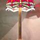 antique bronze lamp, glass paste lampshade, electrically redone