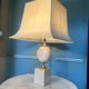 Lampe barbier en travertin 