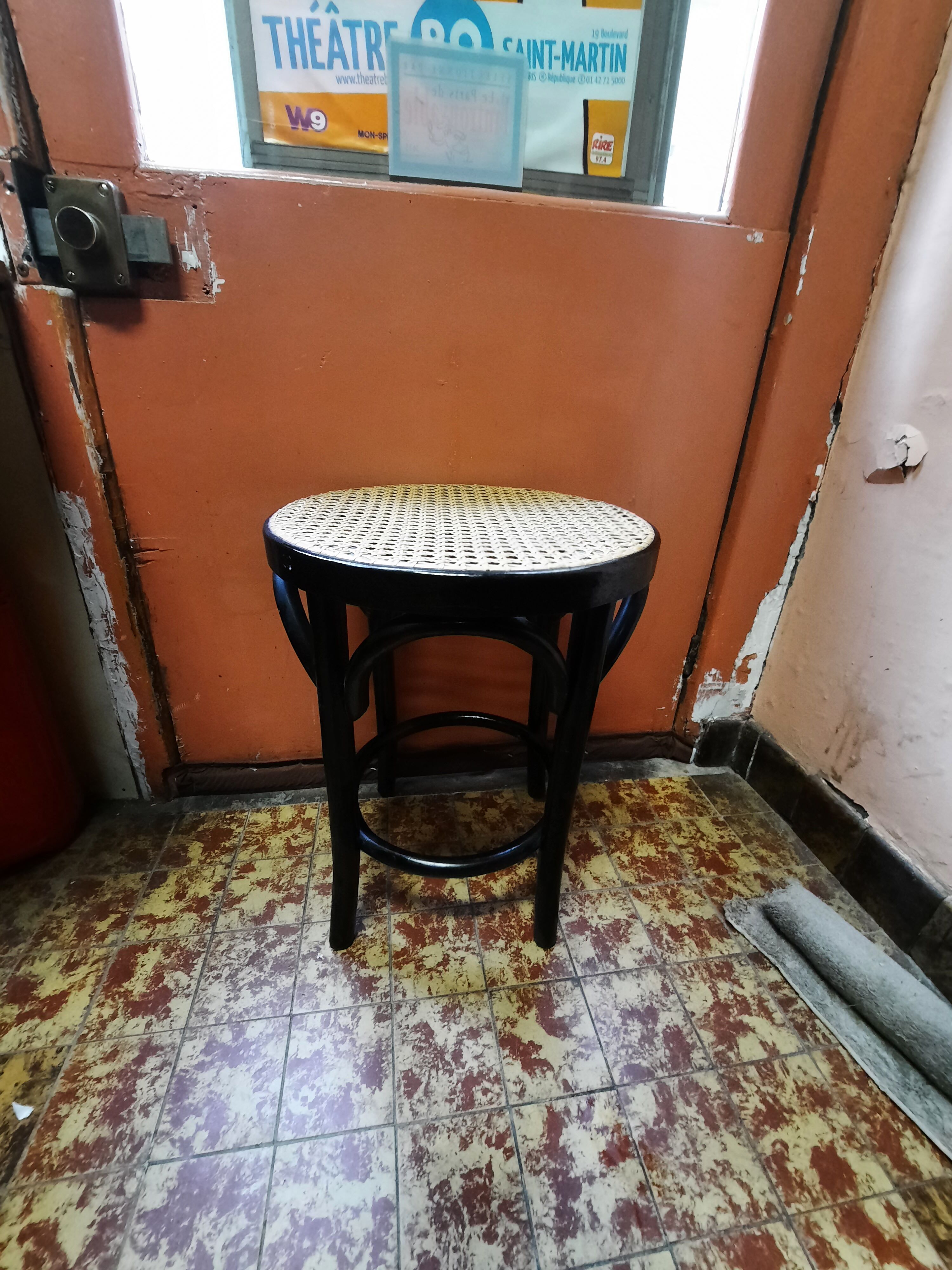 Tabouret cannage