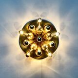 Atomic Brass Ceiling Light in Modern German Mid-Century by Dorothee Becker for Cosack, 1970s