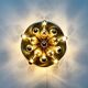 Atomic Brass Ceiling Light in Modern German Mid-Century by Dorothee Becker for Cosack, 1970s