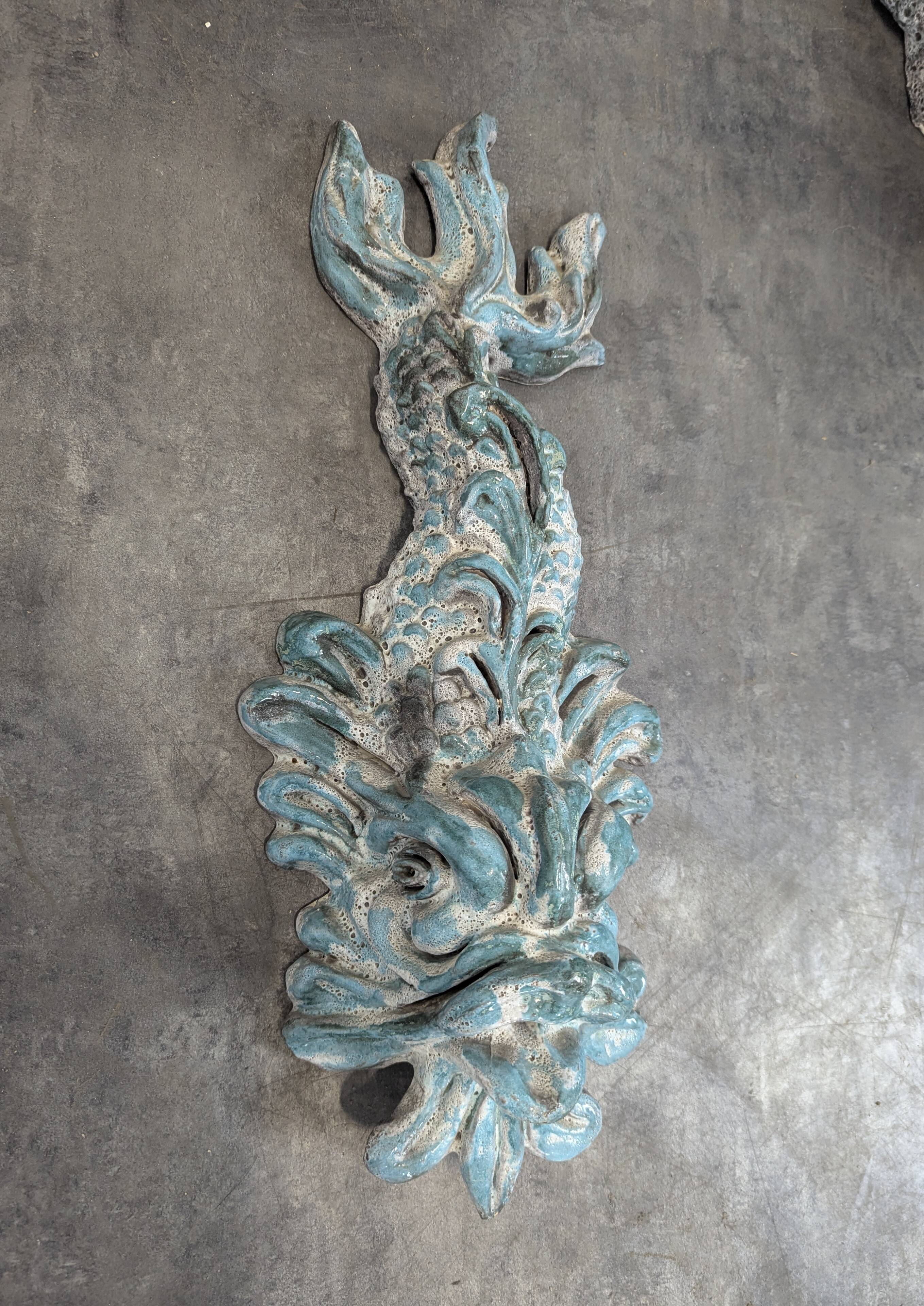 Glazed ceramic fountain from the 1970s.