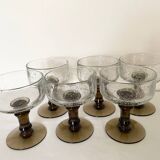 Blown bubble glasses