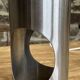 Large pair of Space Age / UFO design lamps in chrome steel – sculpture l