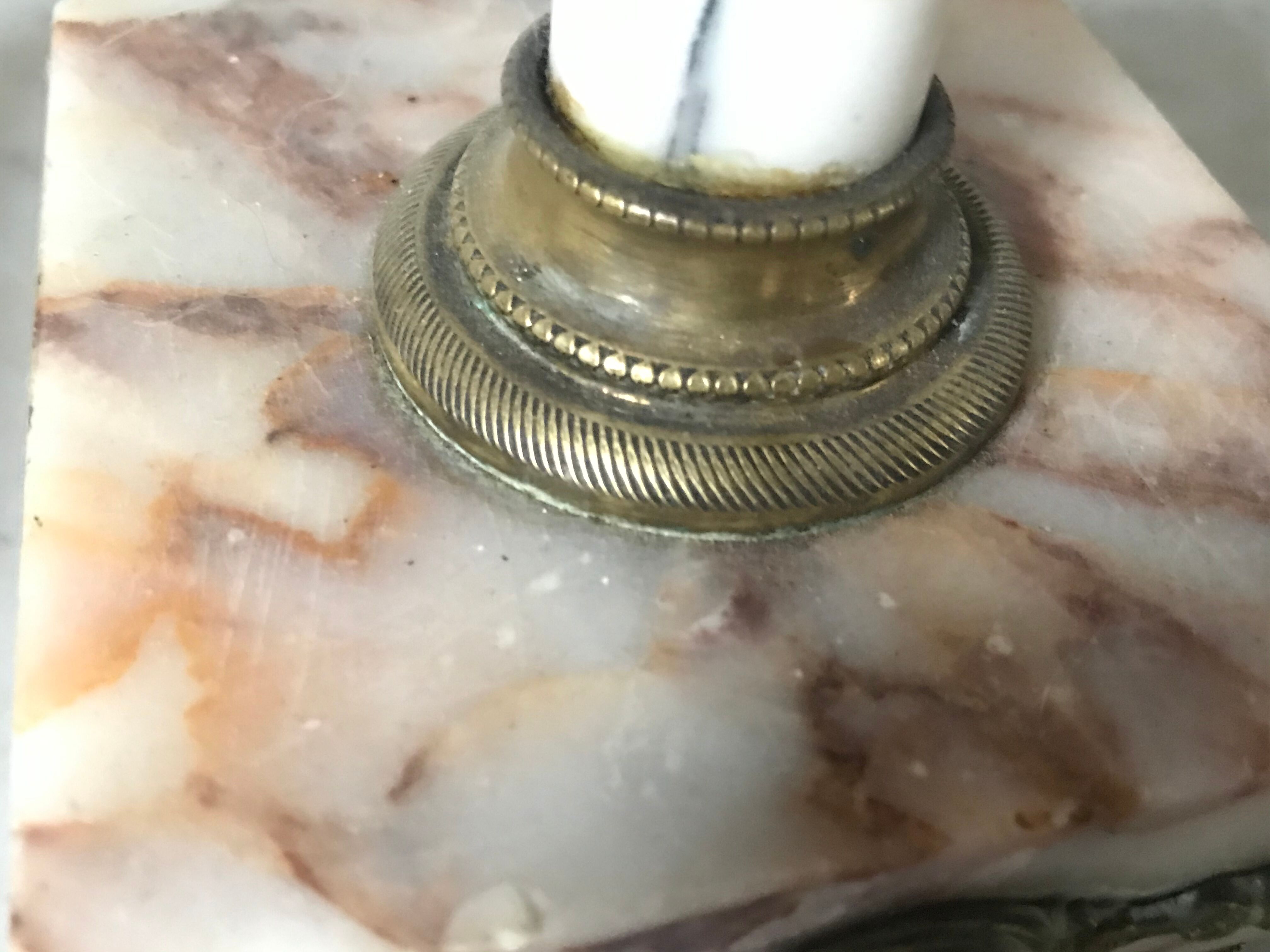 Pair of Napoleon III candlesticks