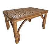 Petit banc en rotin et osier – années 1960