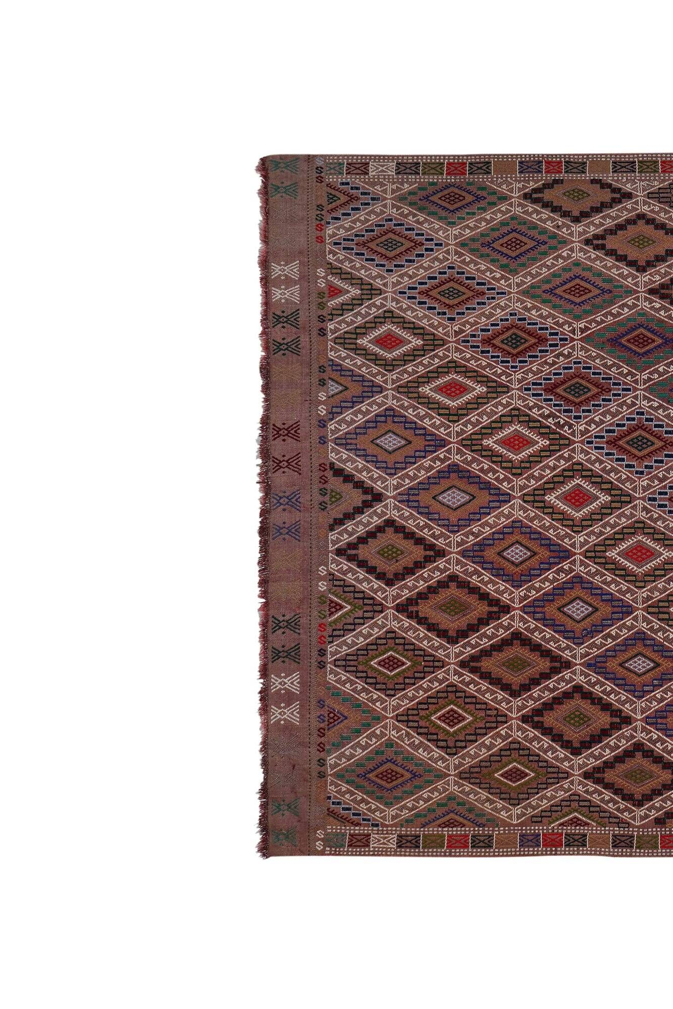 Vintage Turkish kilim, handwoven, 170x258 cm.