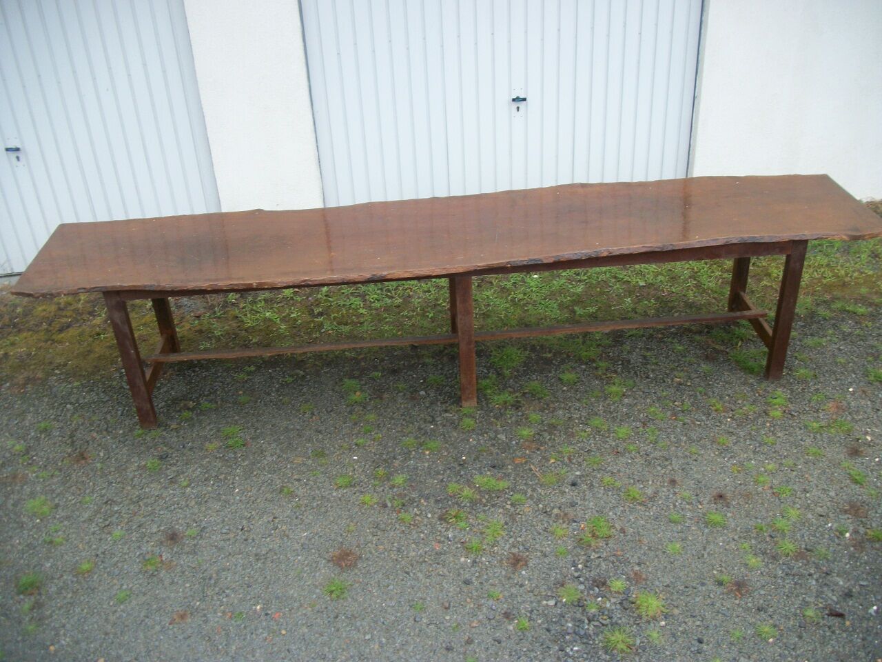 Brutalist farmhouse table