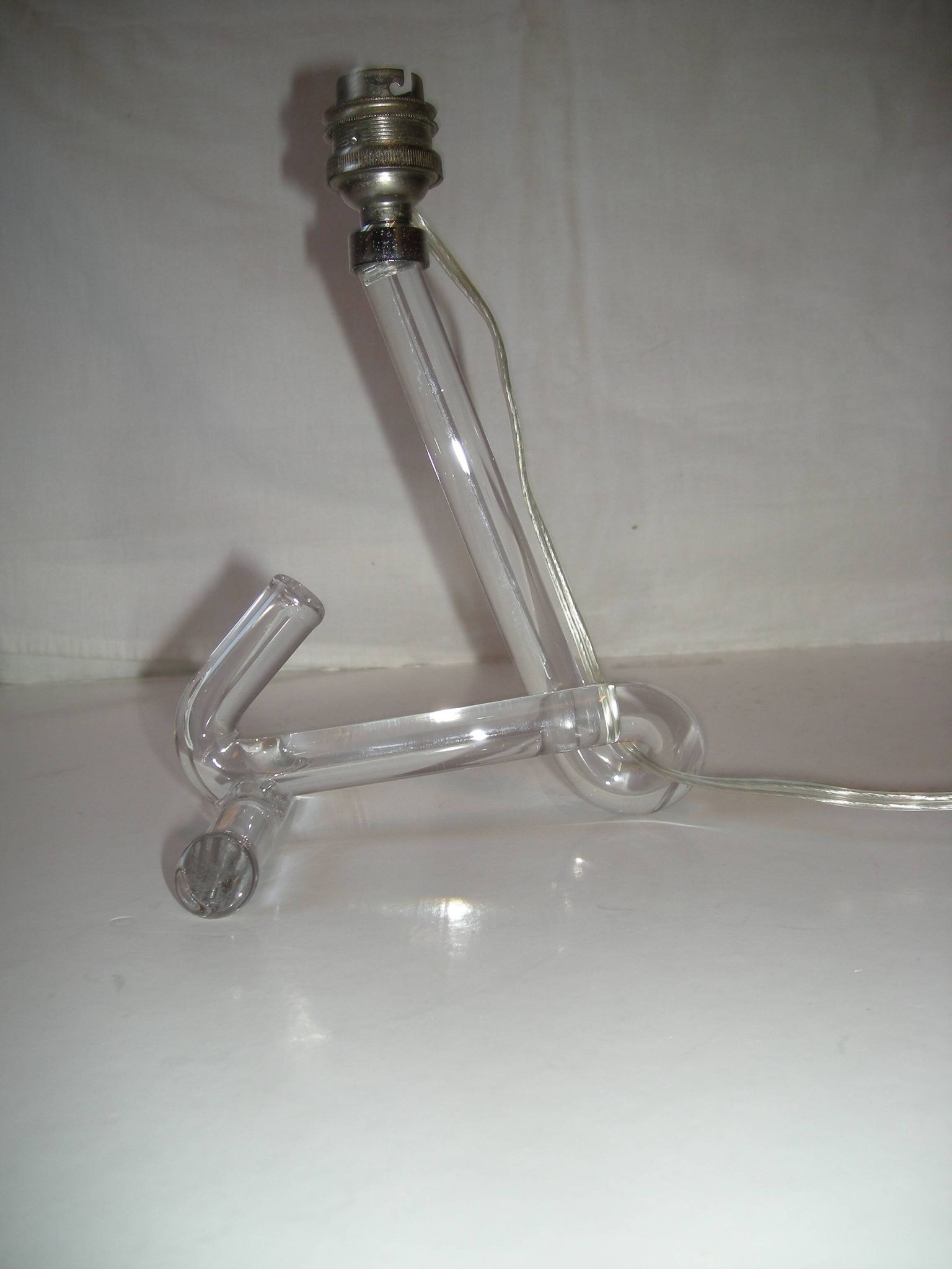 Lampe en verre des années 50