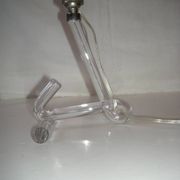 Lampe en verre des années 50