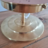 Table lamp in pink Clichy glass