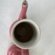 Vintage pink ceramic teapot