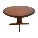 Table ronde extensible baumann en merisier