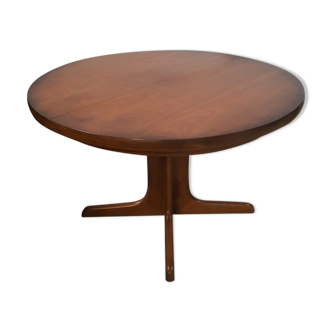 Table ronde extensible baumann en merisier
