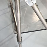 Pair of modern folding chairs in plexiglass