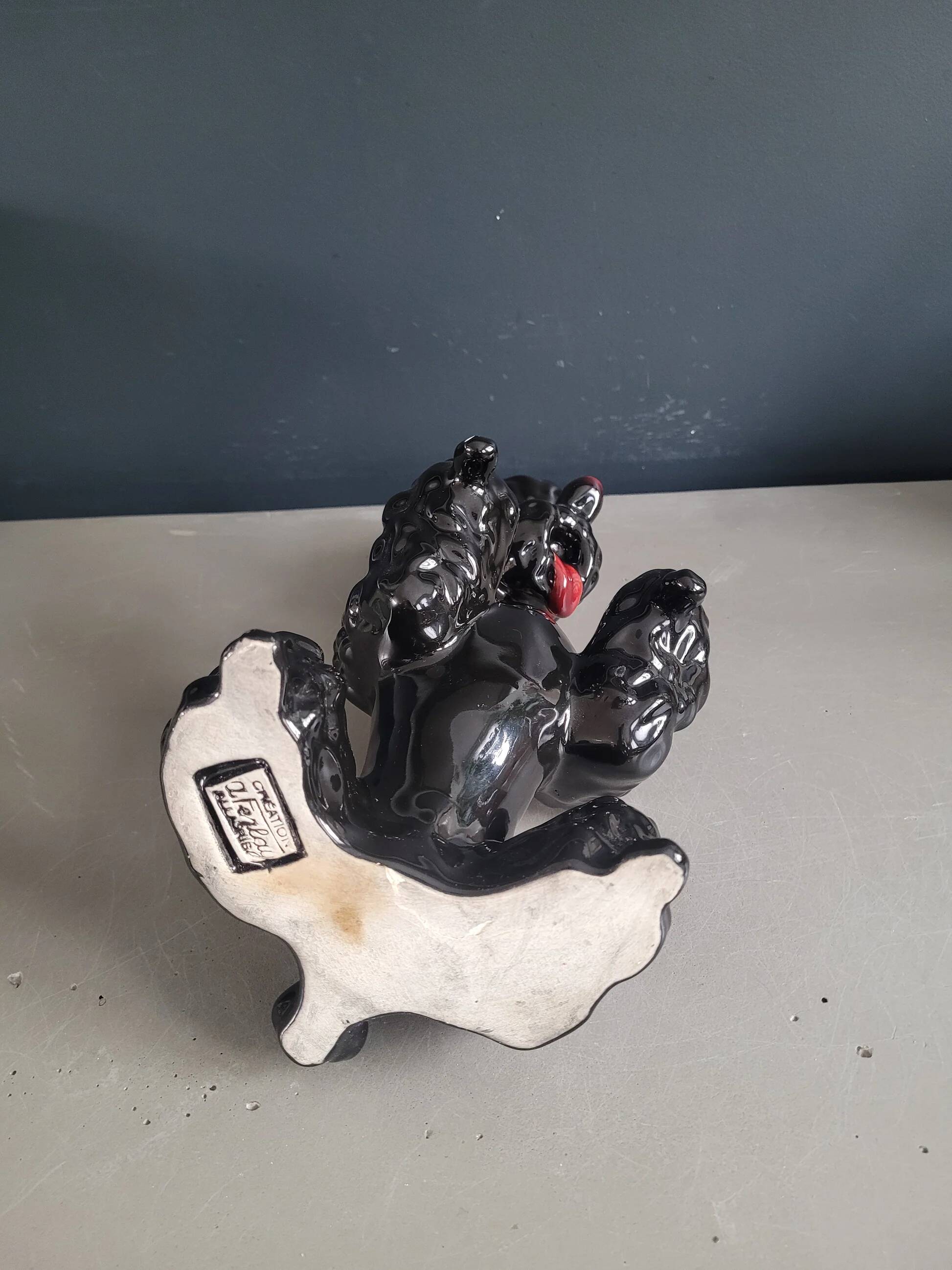 Poodle carafe creation Albert Ferlay Vallauris - Ref 801