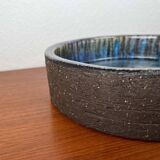 Large studio pottery bowl in modern mid-century Danish style by Bangholm, 1960s.