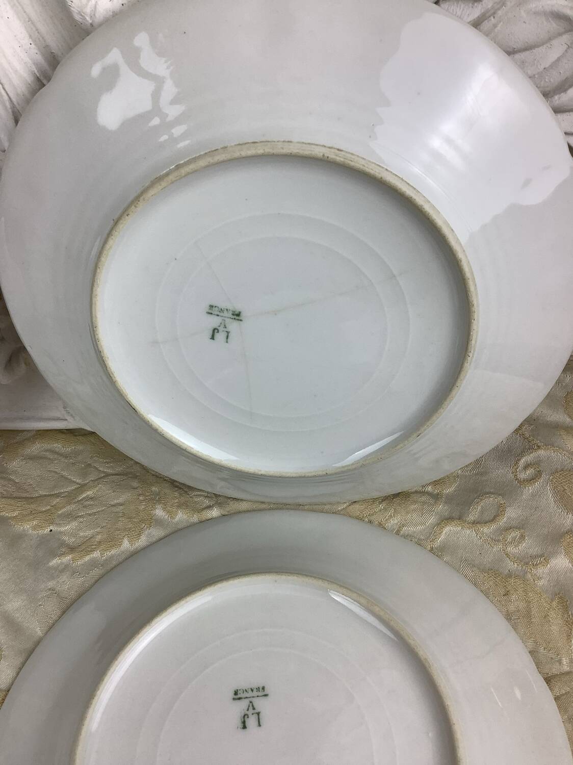 6 dessert plates Limoges porcelain