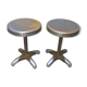Paire de tabourets rationaliste vers 1930