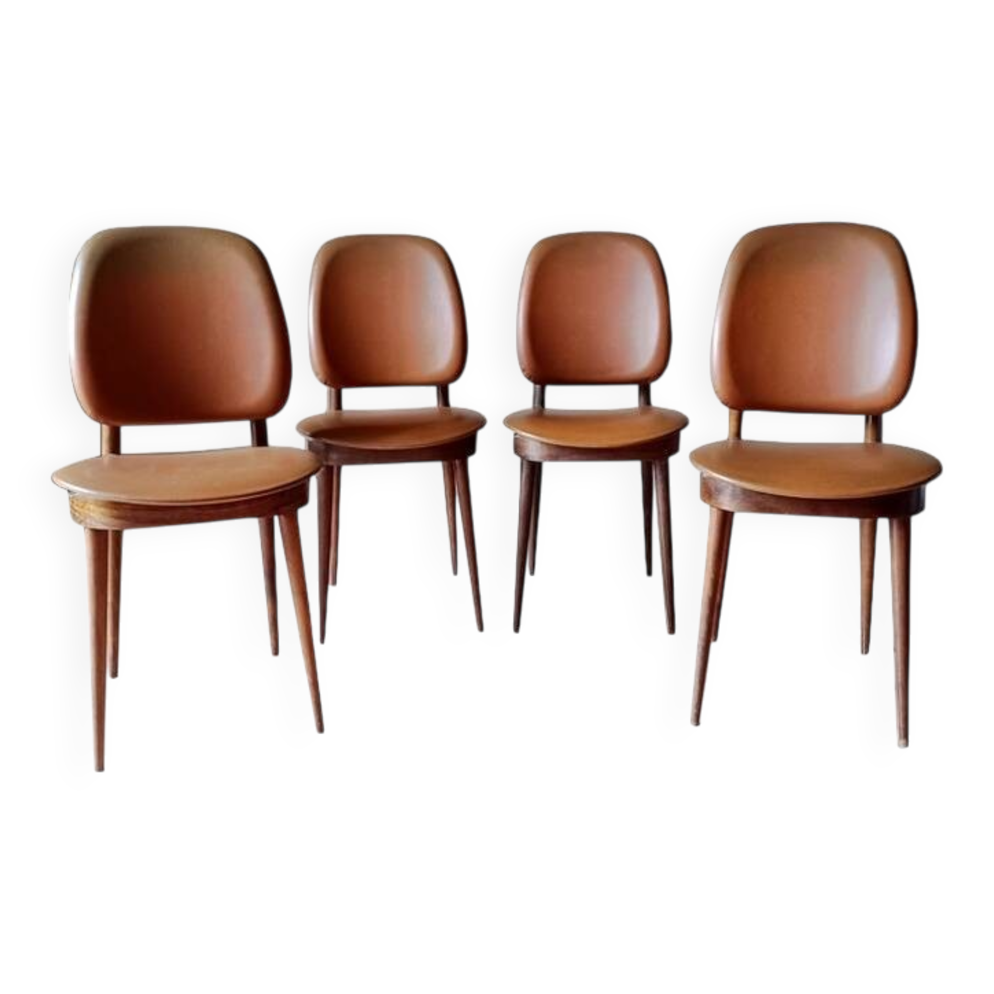 4 Baumann chairs model Pégase, 1960