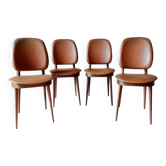 4 chaises Baumann modèle Pégase, 1960