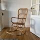 Bamboo and rattan rocking chair