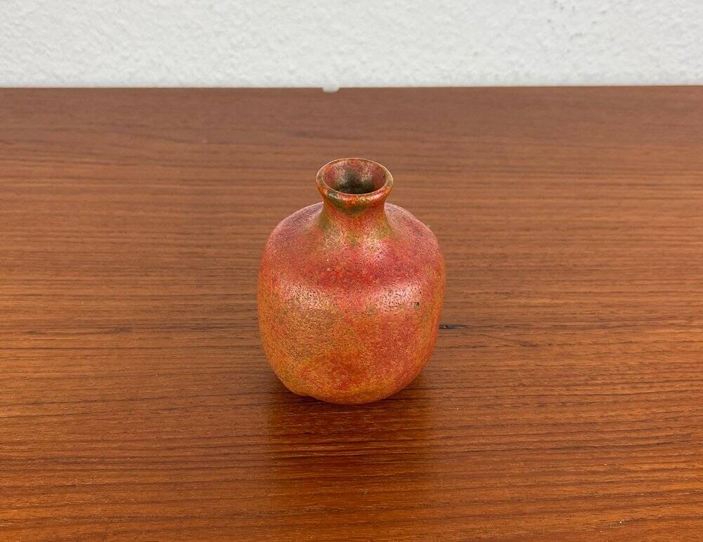 Mid-Century German Brutalist Studio Pottery Vase by Lu and Gerd Grove, 1968