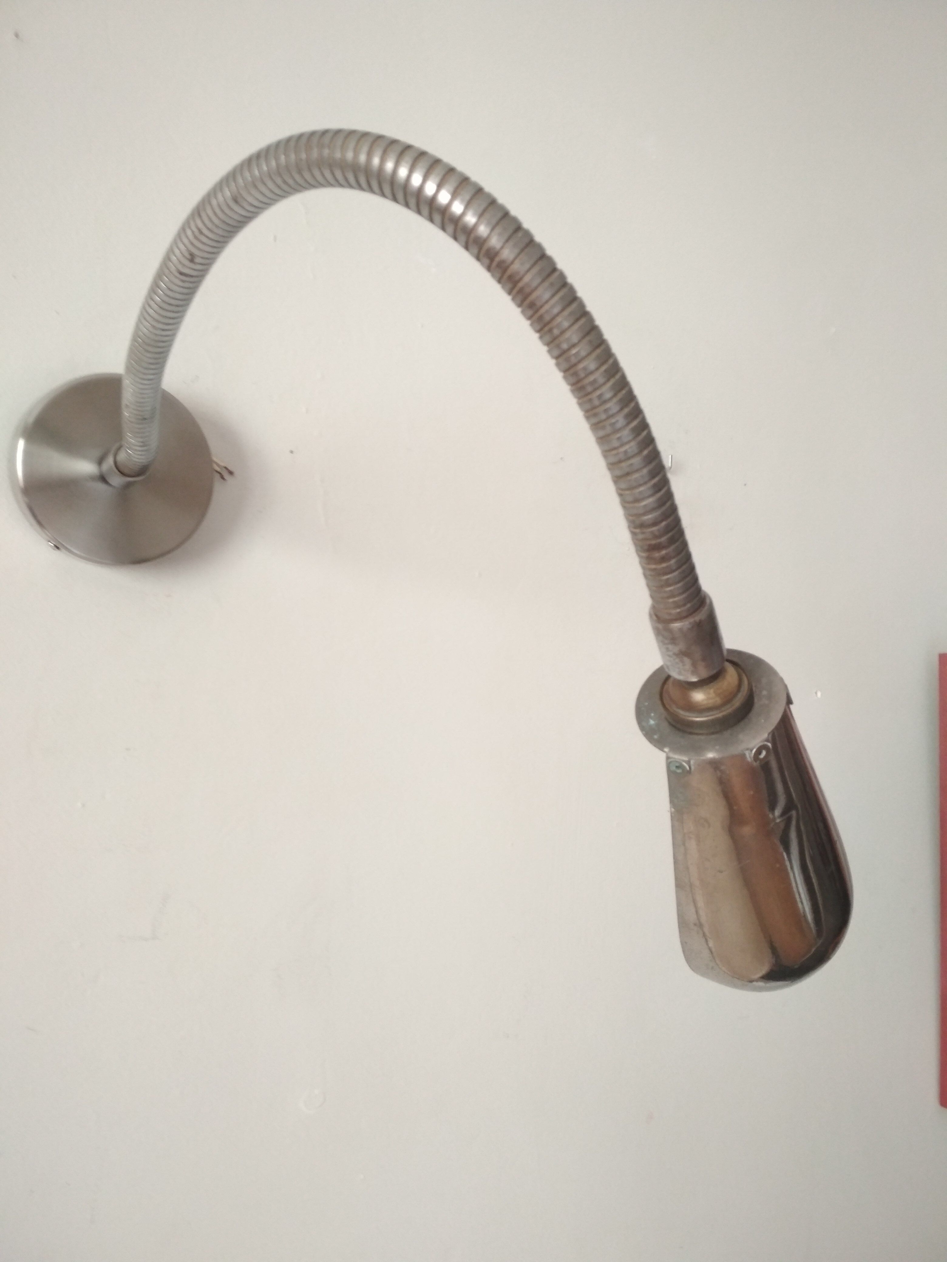 Industrial wall lamp office - flexible rod