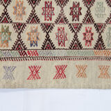 Handwoven antique turkish kilim rug 142x235cm