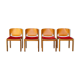 122 Chair by Vico Magistretti for Cassina, 1967, Set of 4