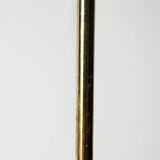 Scandinavian brass floor lamp with two adjustable light point
