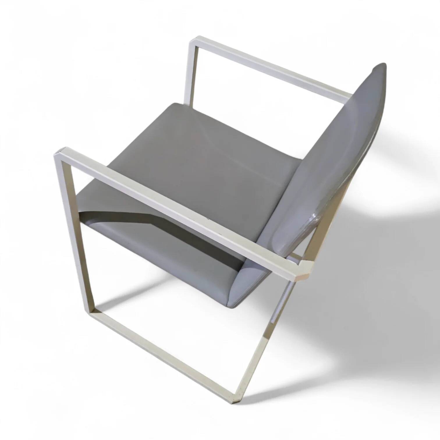 4 x Pierre Mazairac & Karel Boonzaaijer, Hennie de Jong int, grey fabric, white steel, 1970s
