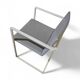 4 x Pierre Mazairac & Karel Boonzaaijer, Hennie de Jong int, grey fabric, white steel, 1970s