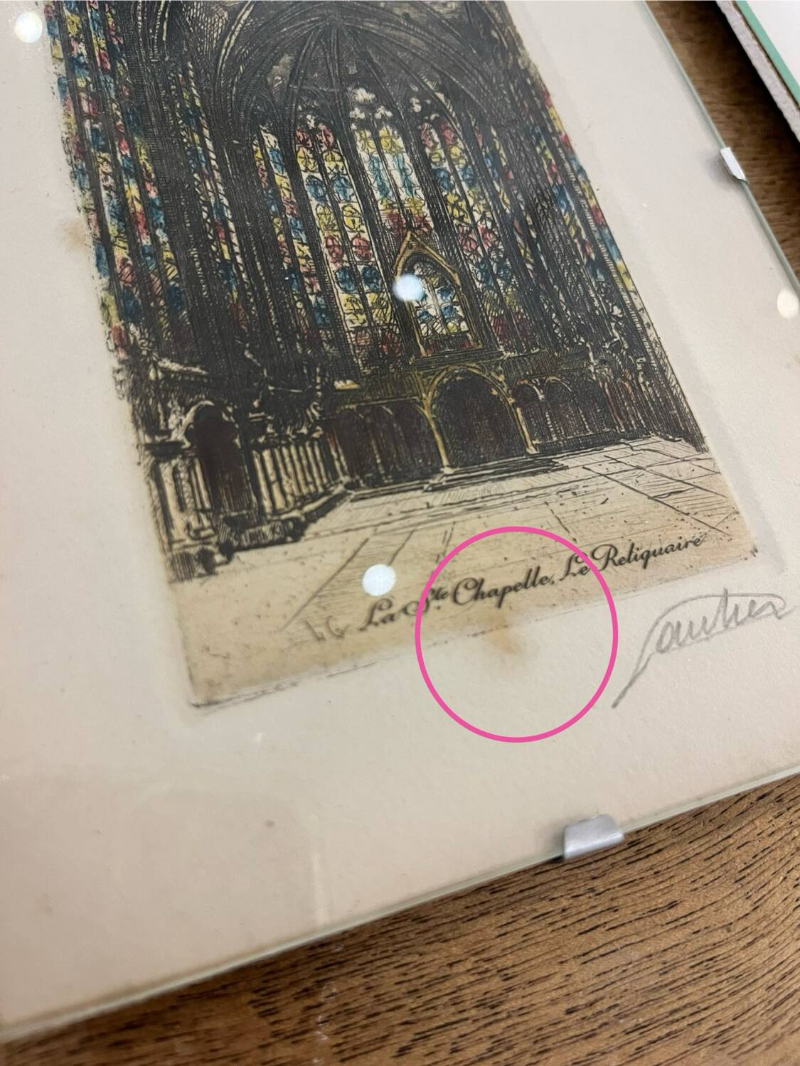 Set of 3 engravings from Paris, early 20th century, signed Gautier