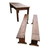 A pair of old benches