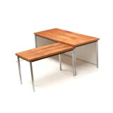 Vintage rosewood corner desk by Nipu made in the 1960s