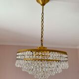 Crystal grapefruit chandelier