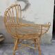 Vintage rattan cradle 1950