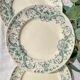 Set of 6 Small Antique Iron Earth Plates "Figuig" – Longchamp 19th Century