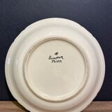 Hollow earthenware dish from Quimper HB